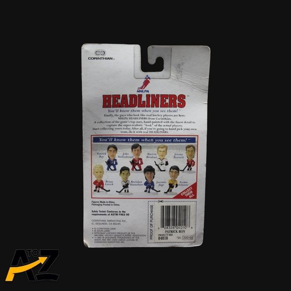 Lot of 3 Headliners Figures - Patrick Roy & Jeremy Roenick NHLPA Corinthian 1996 - Picture 6 of 12